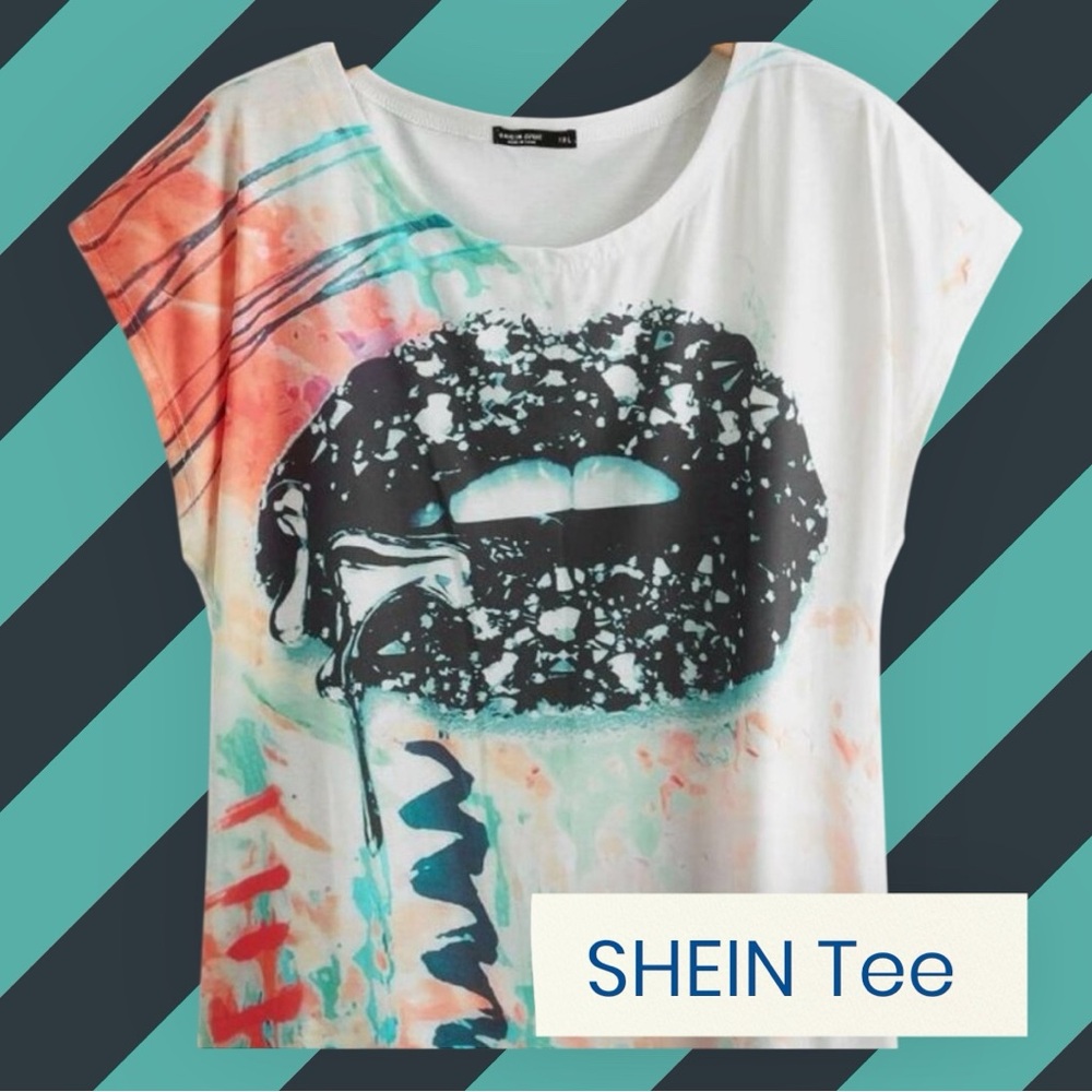 SHEIN Lip Tshirt